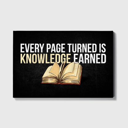 Every Page Turned Is Knowledge Earned - UpLift Canvas