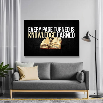 Every Page Turned Is Knowledge Earned - UpLift Canvas