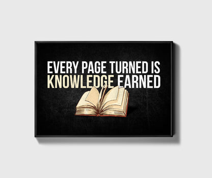 Every Page Turned Is Knowledge Earned - UpLift Canvas