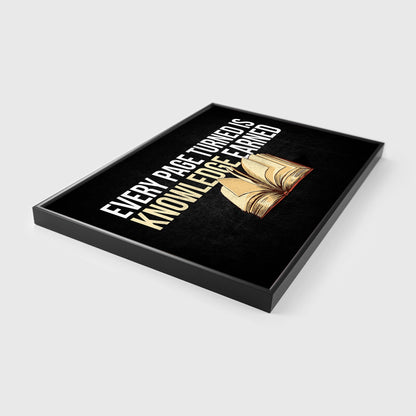 EVERY PAGE TURNED IS KNOWLEDGE EARNED - UpLift Canvas