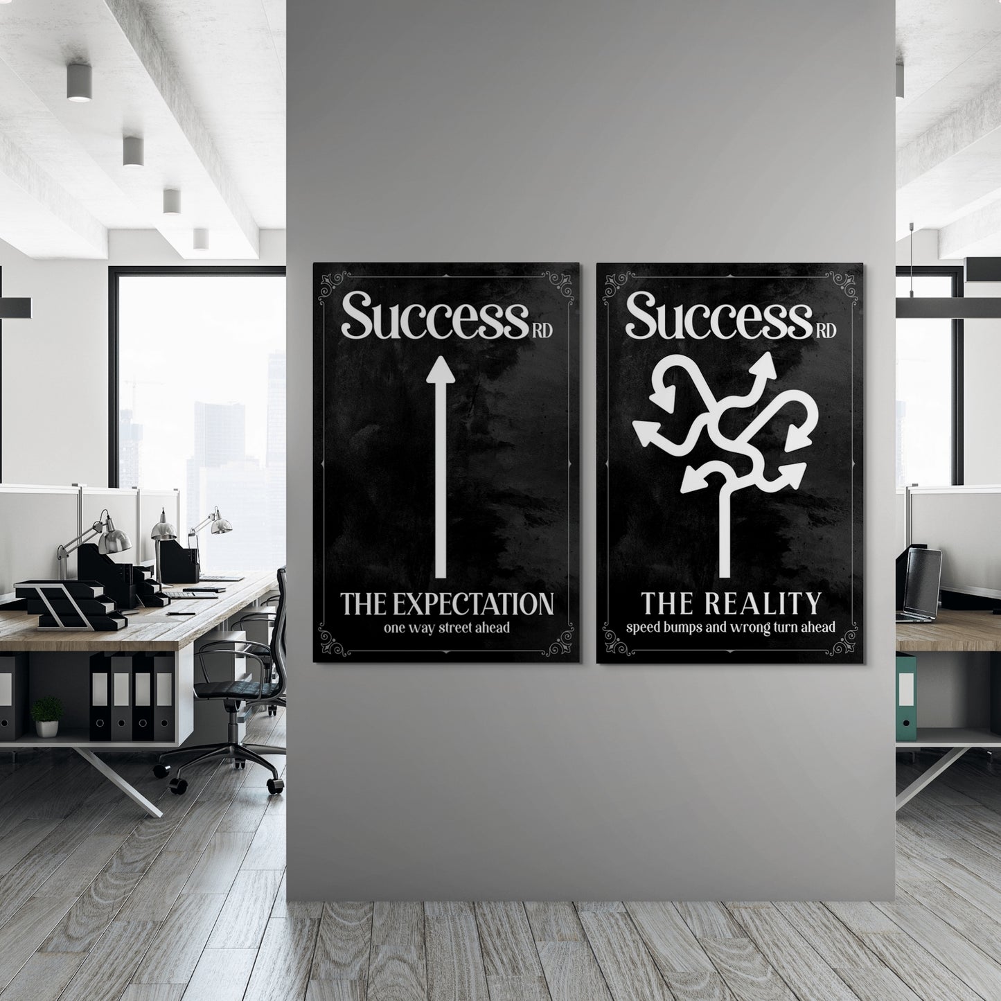 Roads To Success - UpLift Canvas