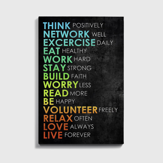 Rules For Life - UpLift Canvas