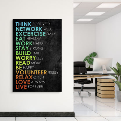 Rules For Life - UpLift Canvas