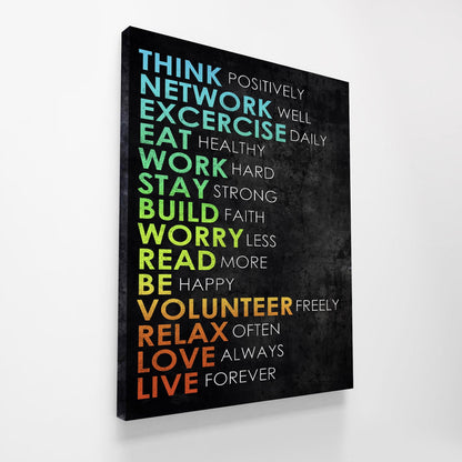 Rules For Life - UpLift Canvas