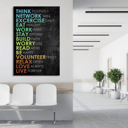 Rules For Life - UpLift Canvas