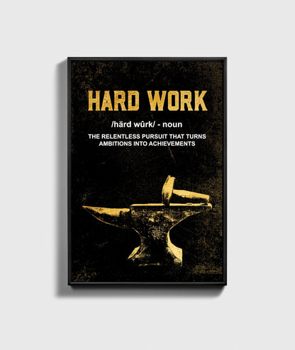 Hard Work - UpLift Canvas